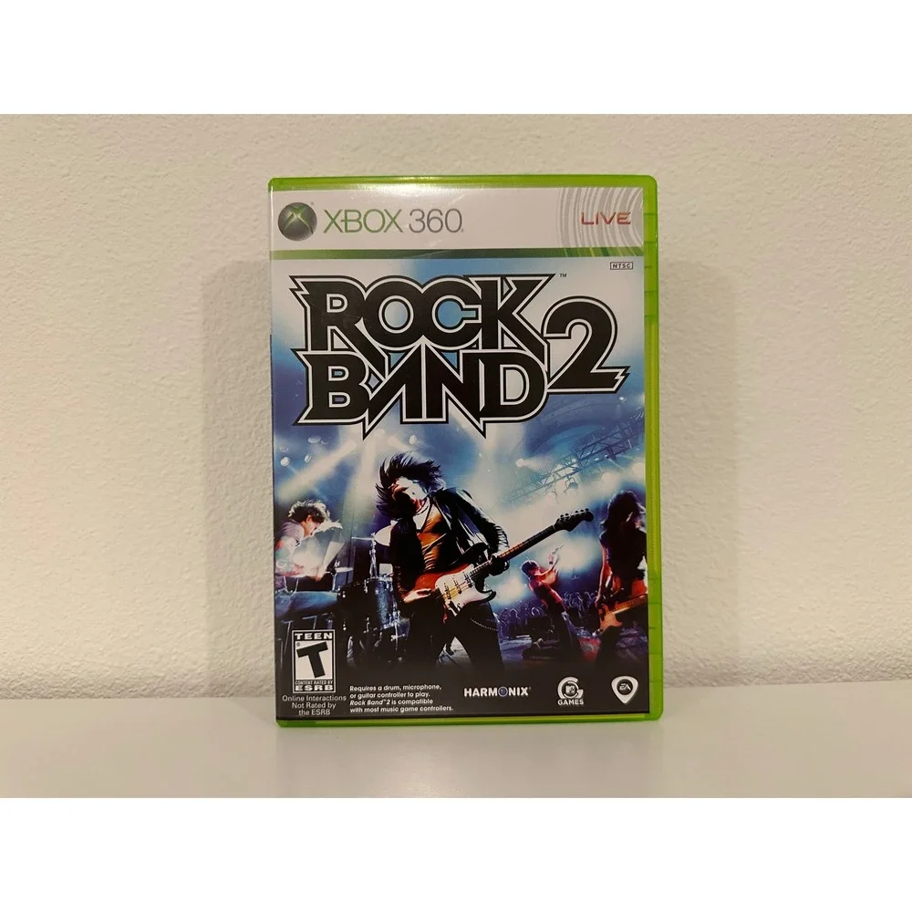 Rock Band 2 Xbox 360 Complete CIB w/ Manual Tested Harmonix EA 2008